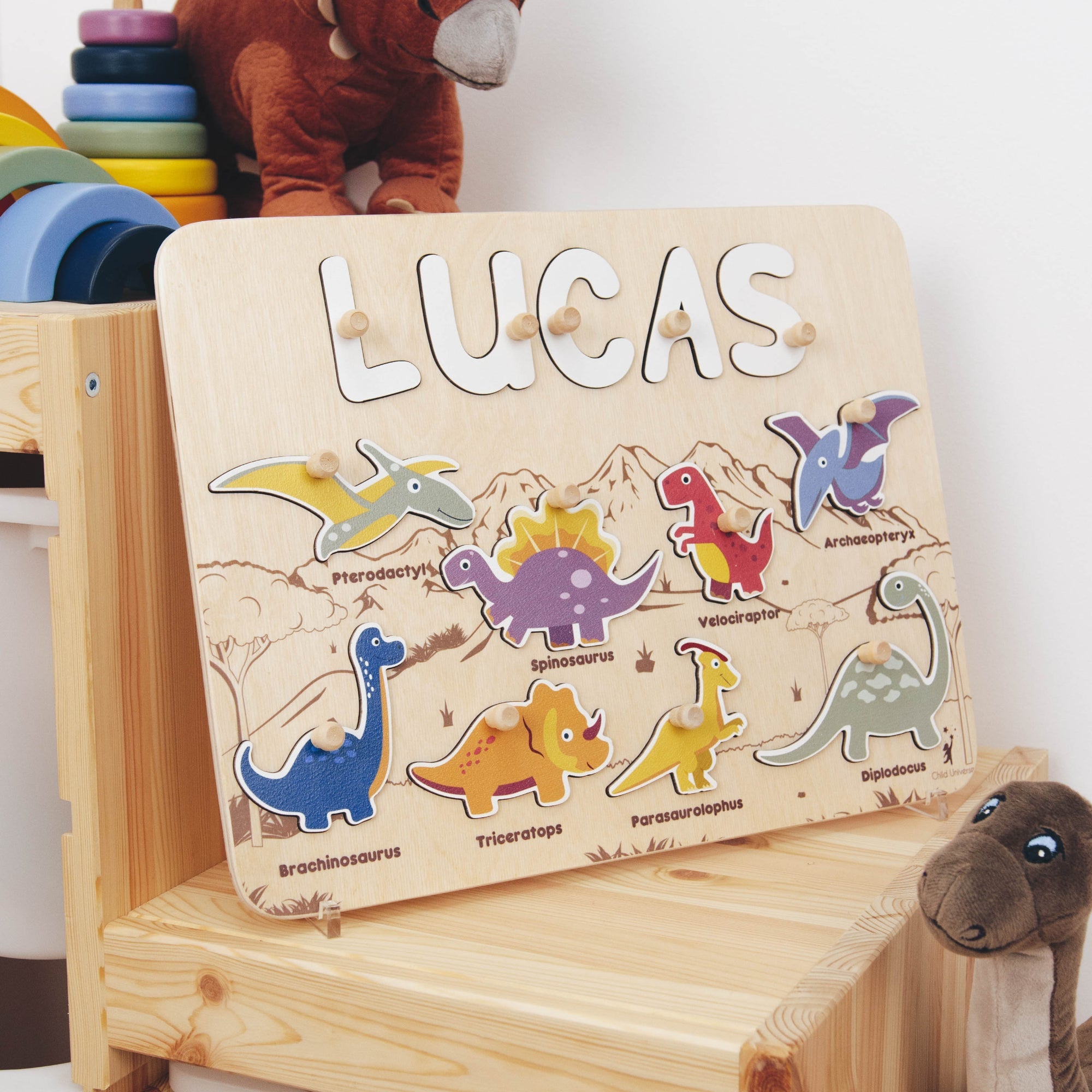 Dinosaurs Name Board