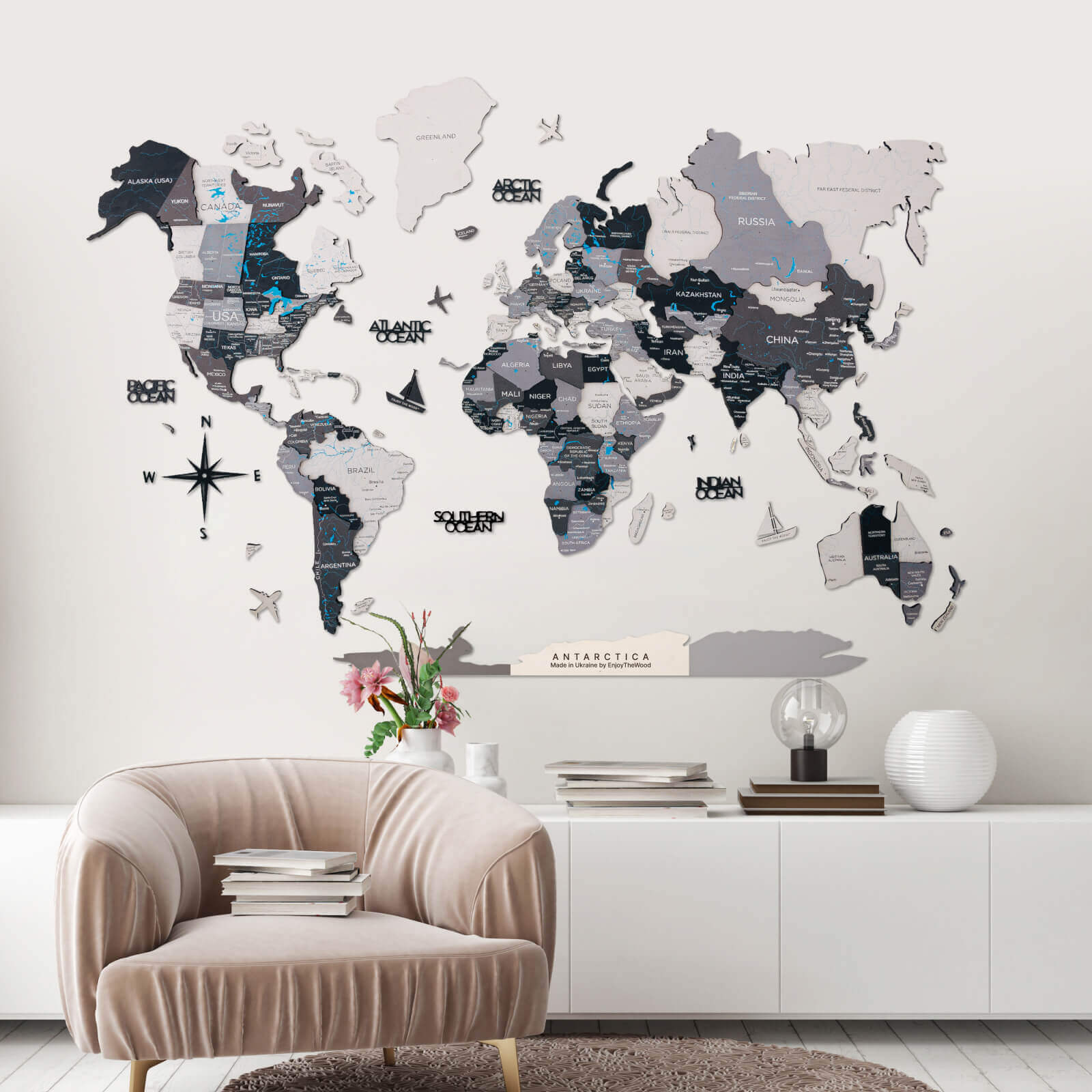 Antarctica For Colored Maps