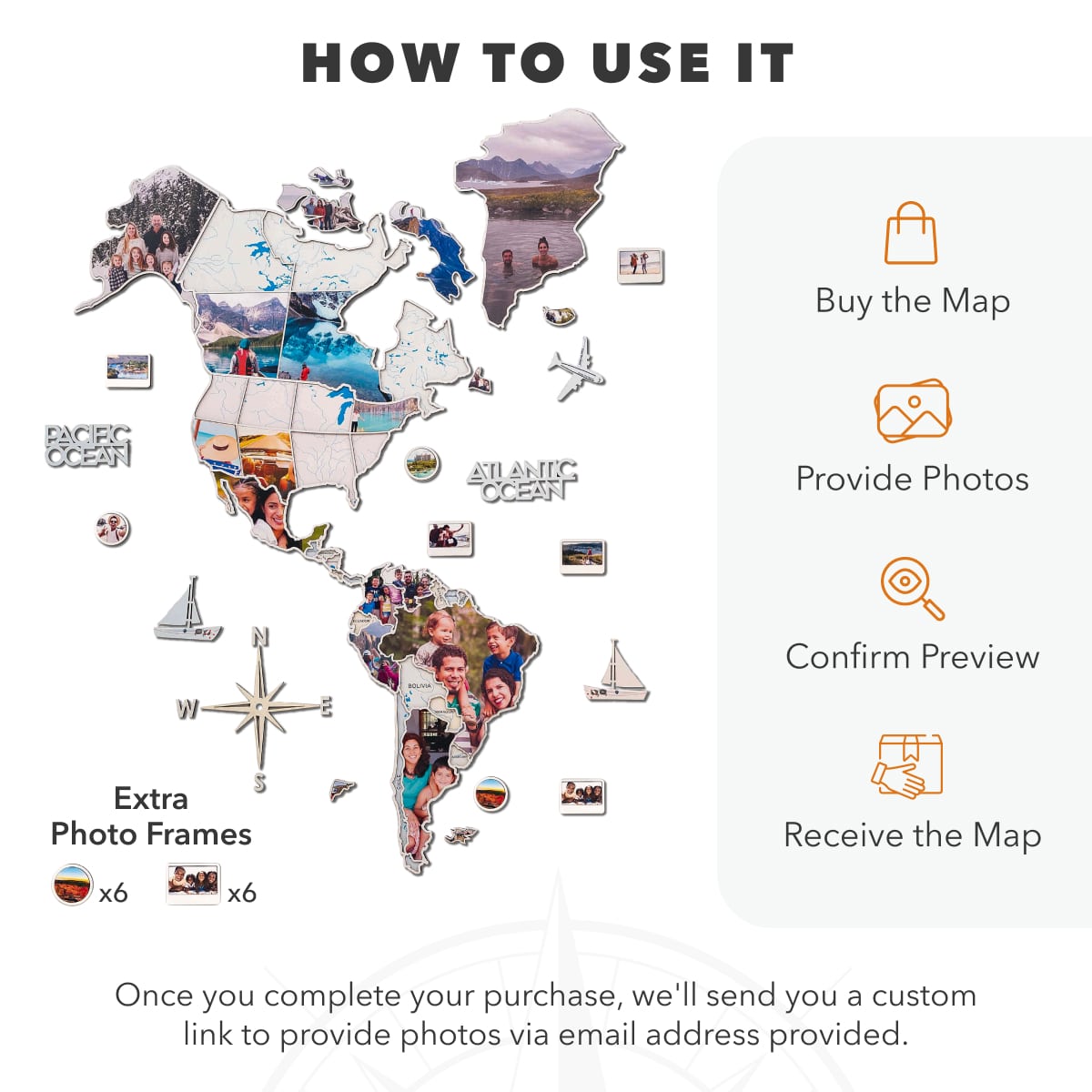 World Photo Map Midnight