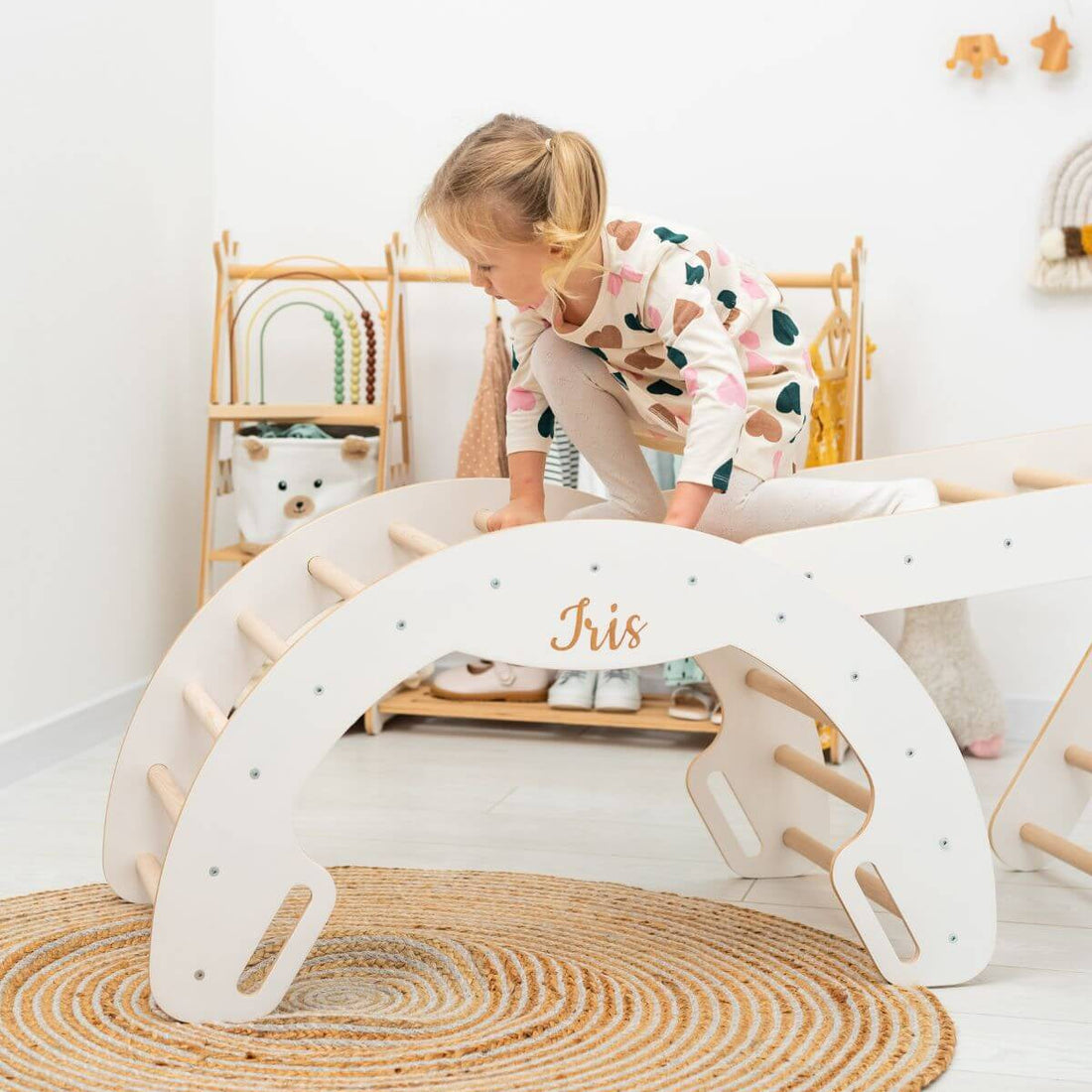 3 in 1 Pikler Triangle Set: Pikler Triangle + Arch + Ladder