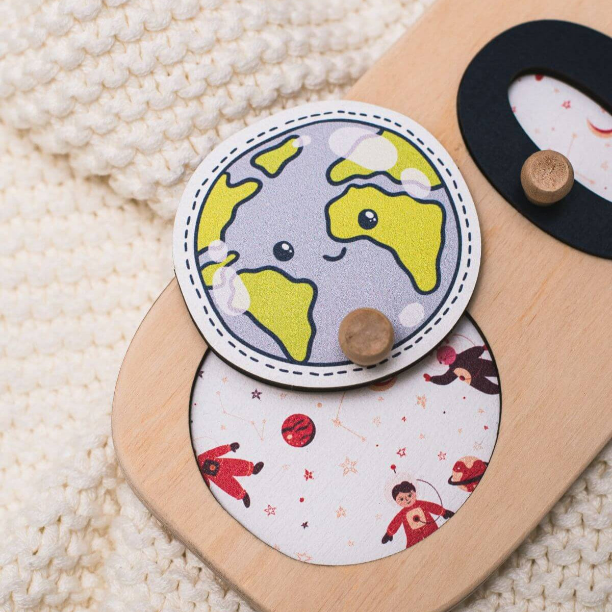 Wooden Planet Puzzle
