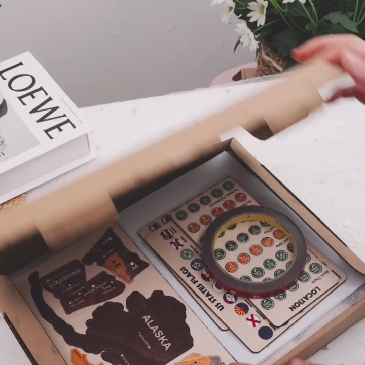 3D United States Wooden Map Puzzle