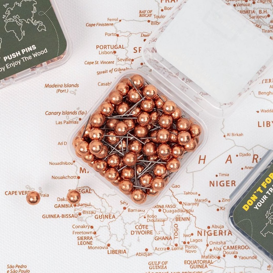 Canvas Push Pins - Rose Gold