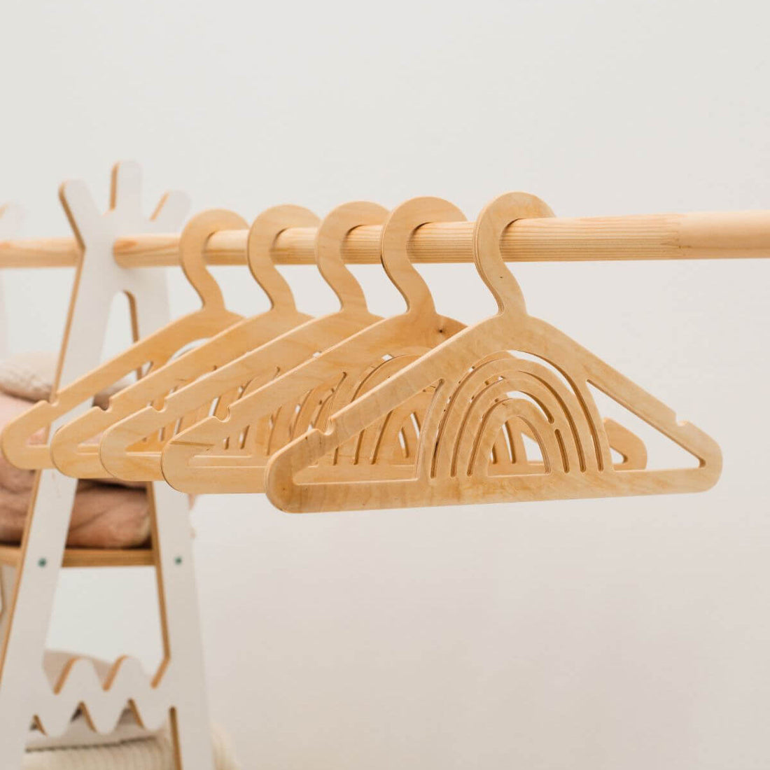 Pack of 10 Kid's Wooden Hangers