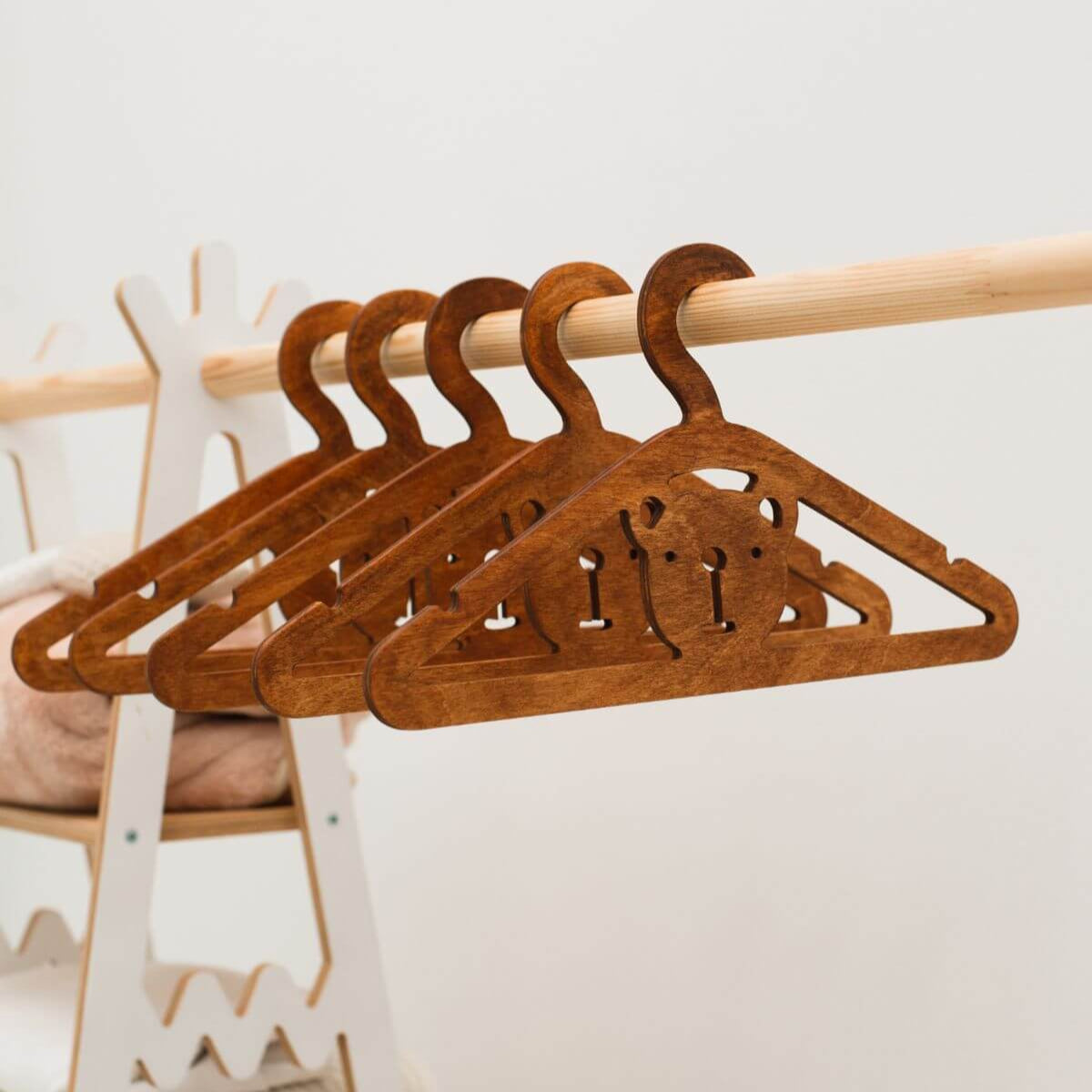 Pack of 10 Kid's Wooden Hangers