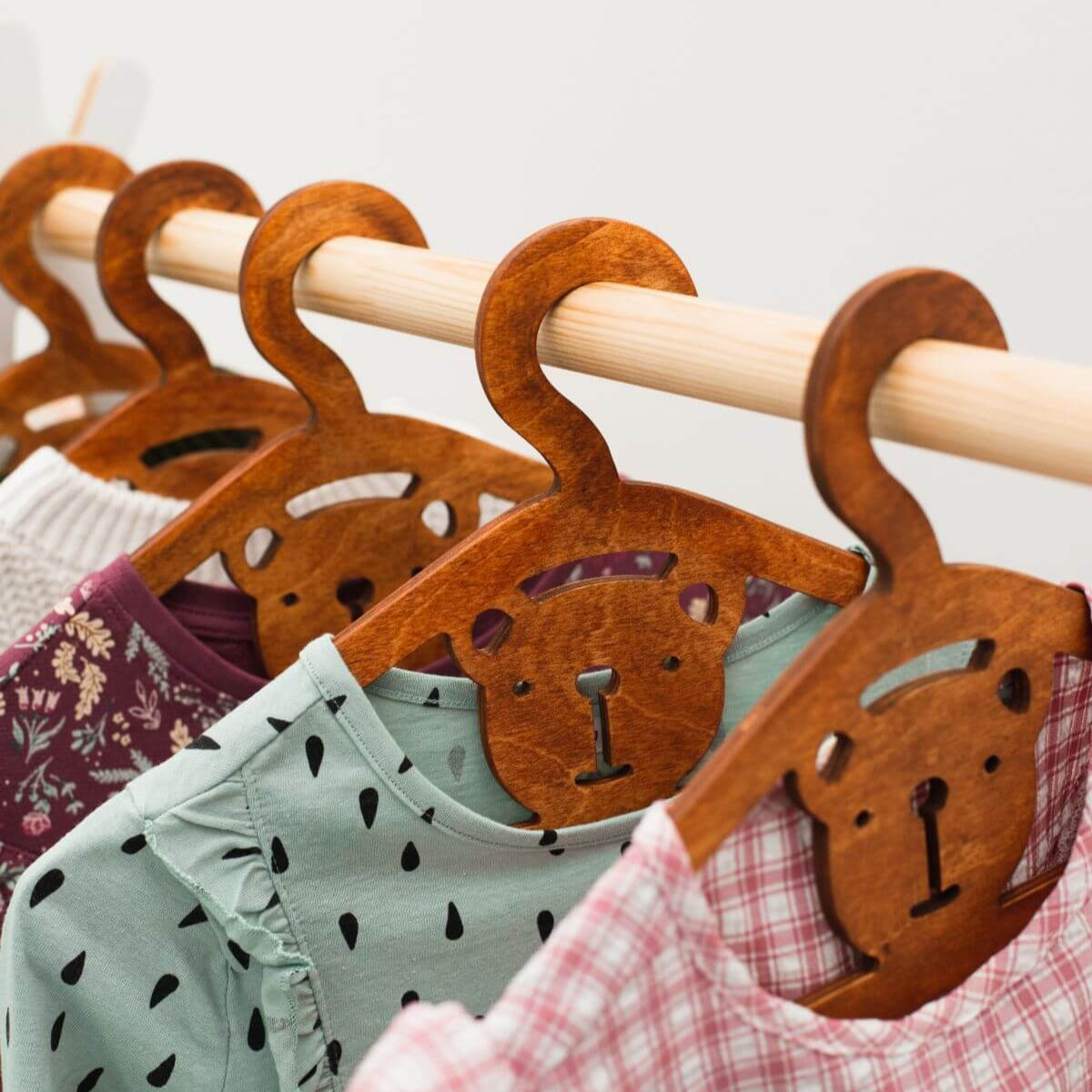 Pack of 10 Kid's Wooden Hangers