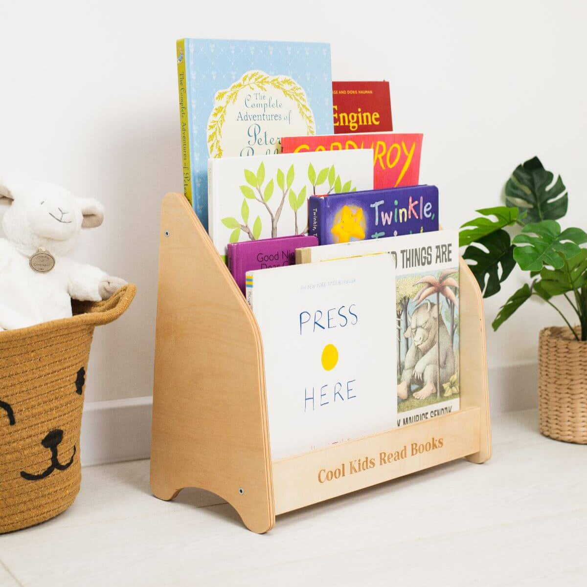 Front facing bookshelf