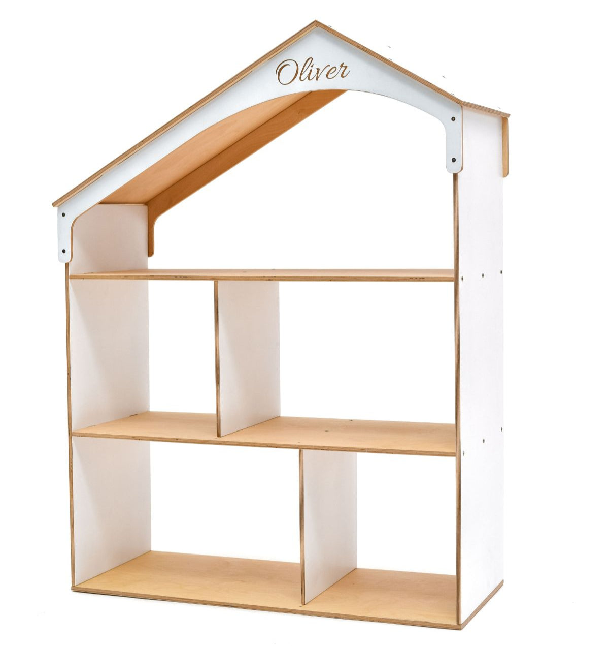Wooden Dollhouse Bookshelf