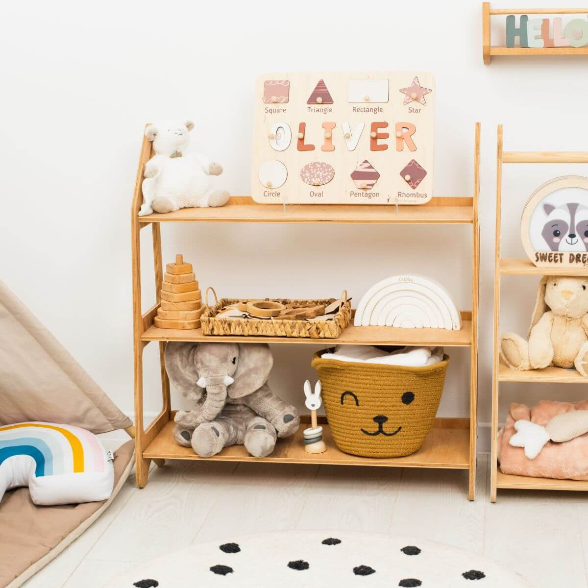 Shape Sorting Name Board