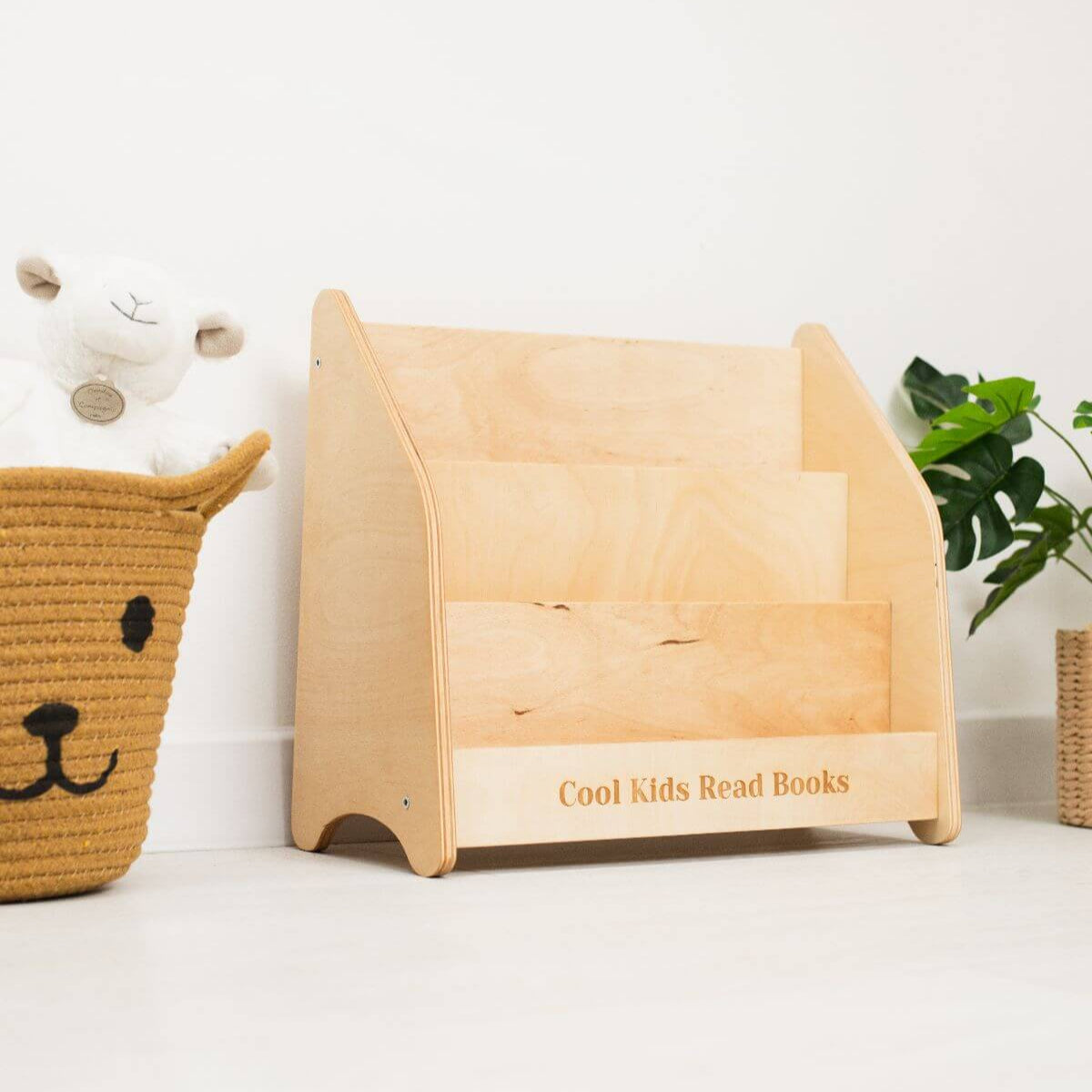 Montessori bookshelf for toddlers