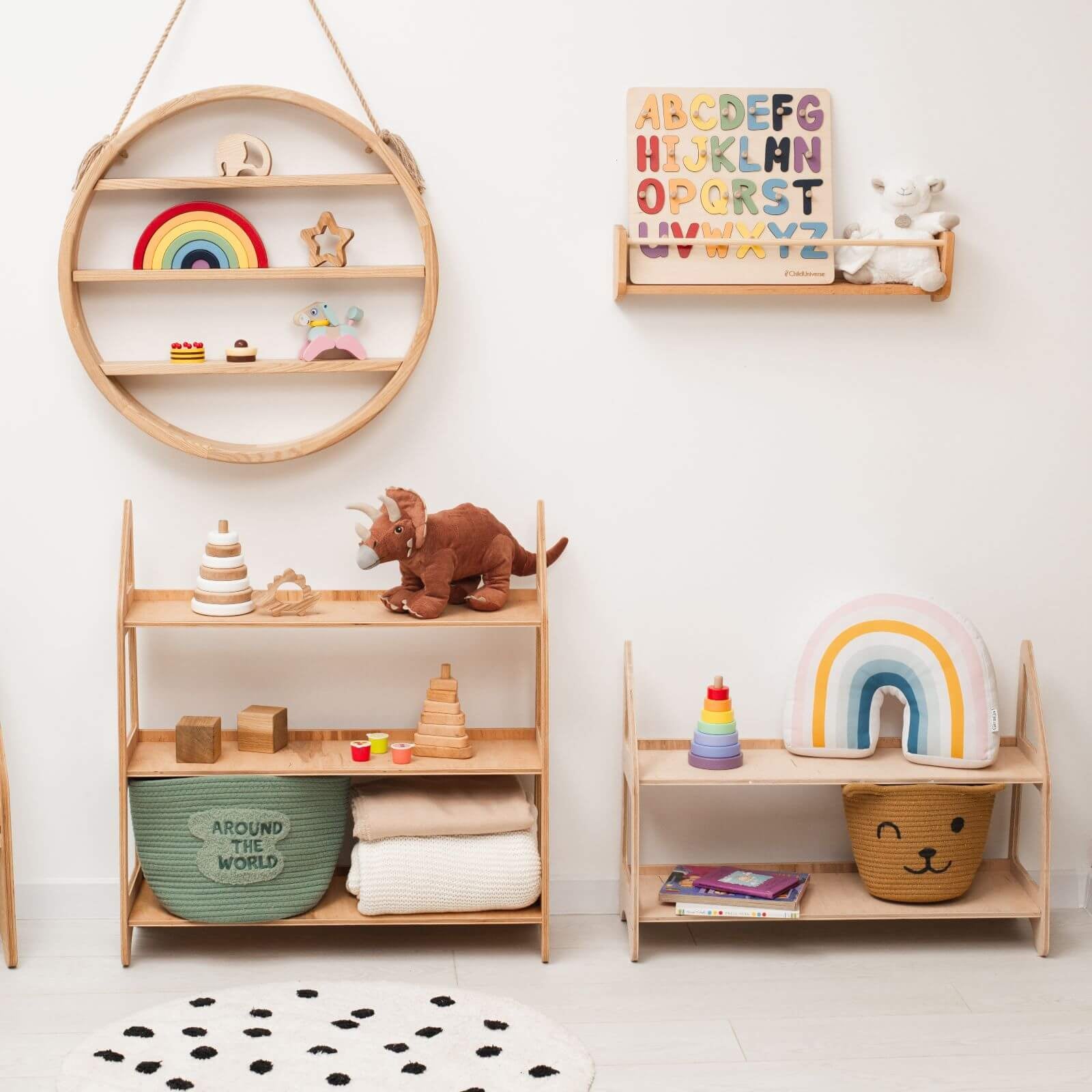 Wood Montessori Shelf