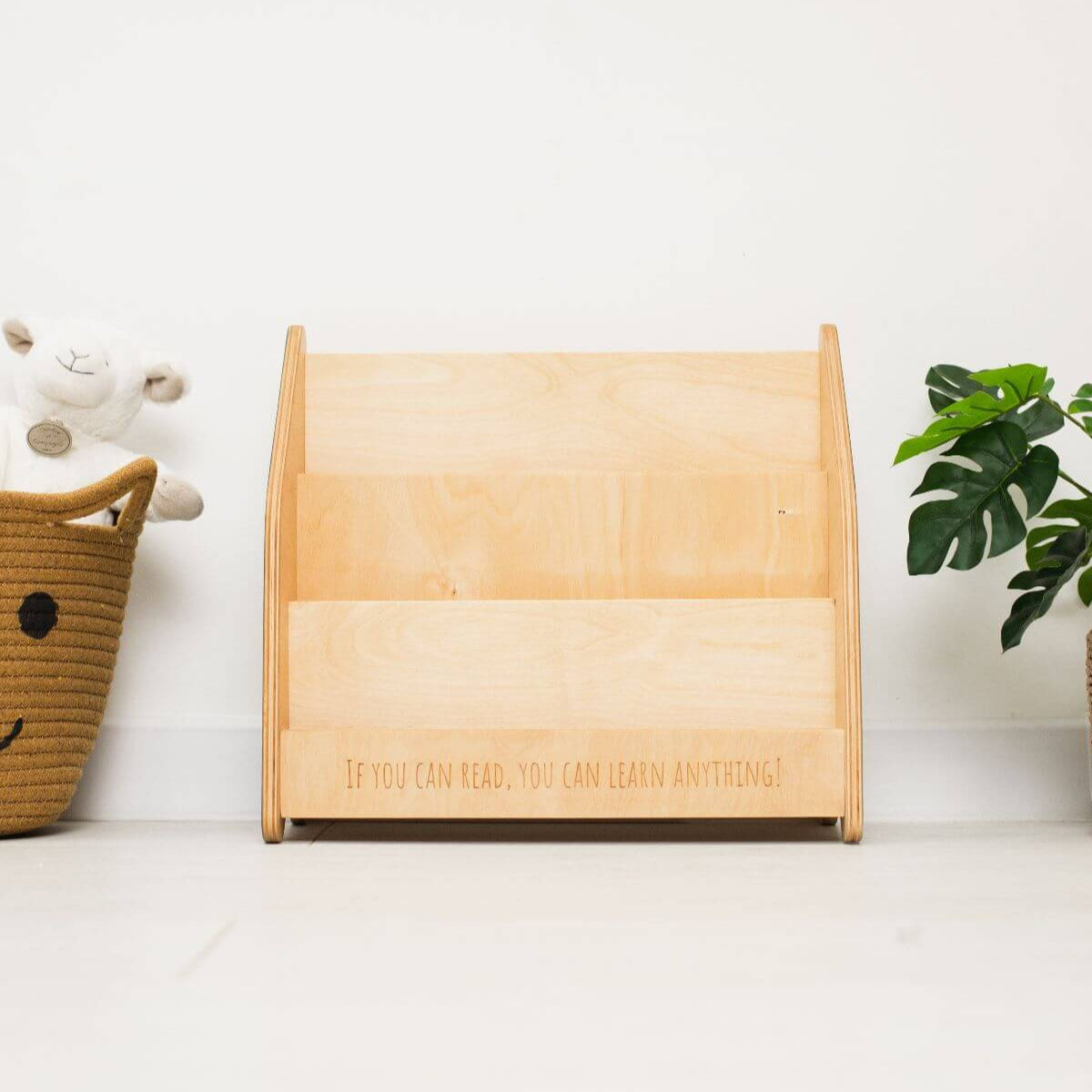 Montessori bookshelf for toddlers