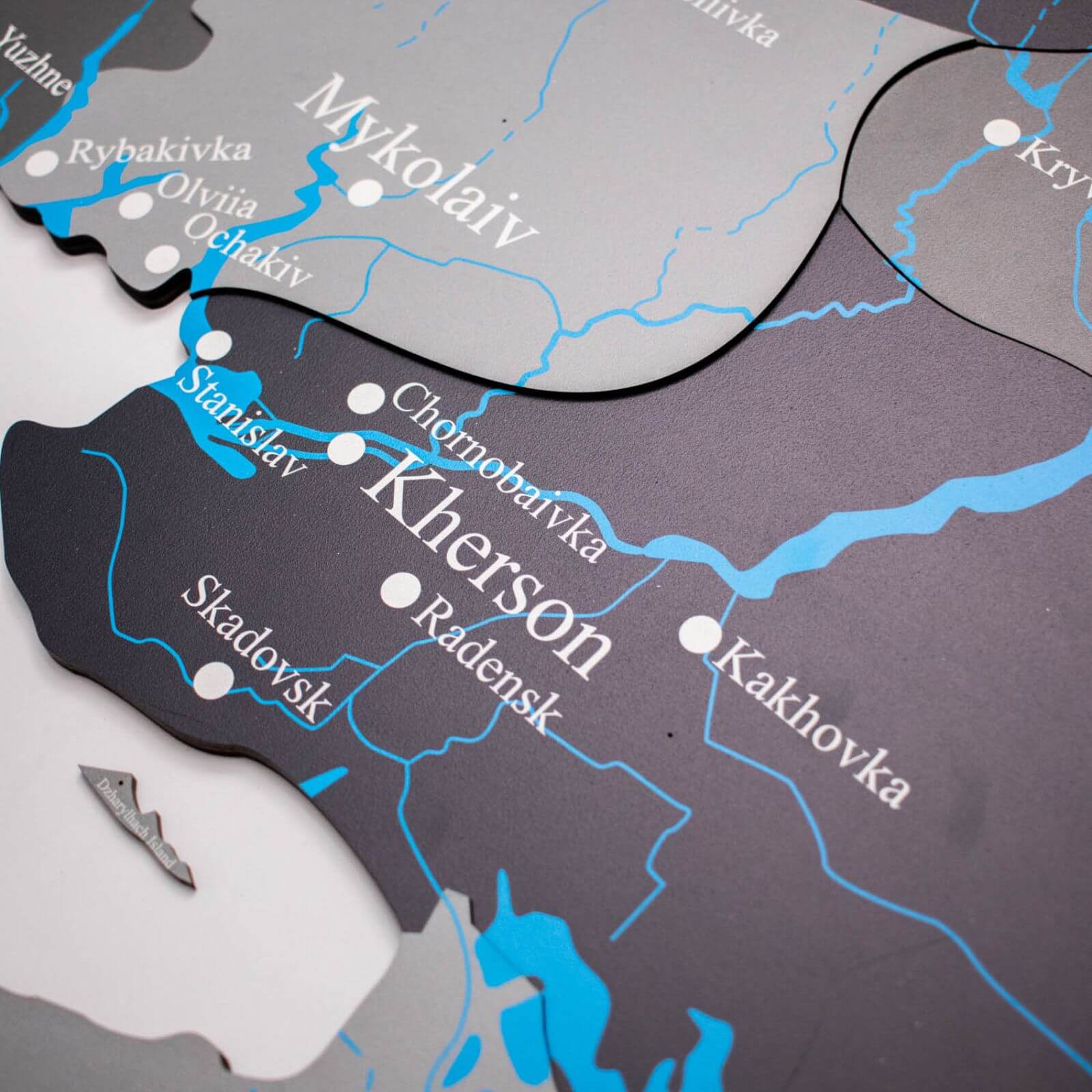 Wooden Map of Ukraine Nordik