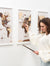 3D Wooden Triptych World Map Multicolor
