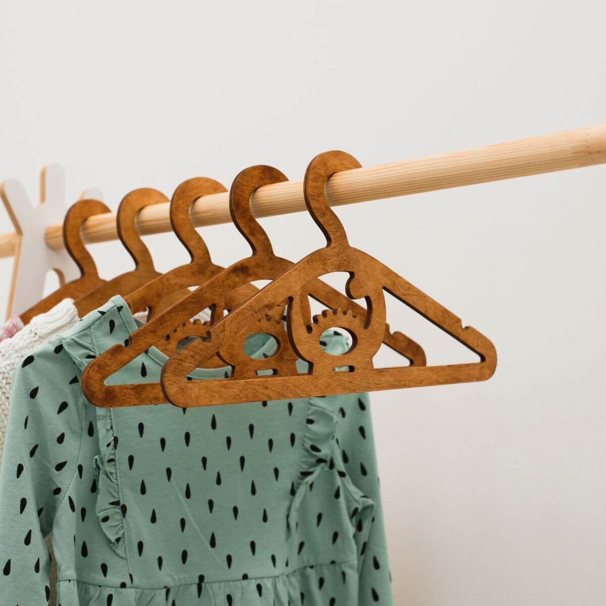 Pack of 10 Kid's Wooden Hangers