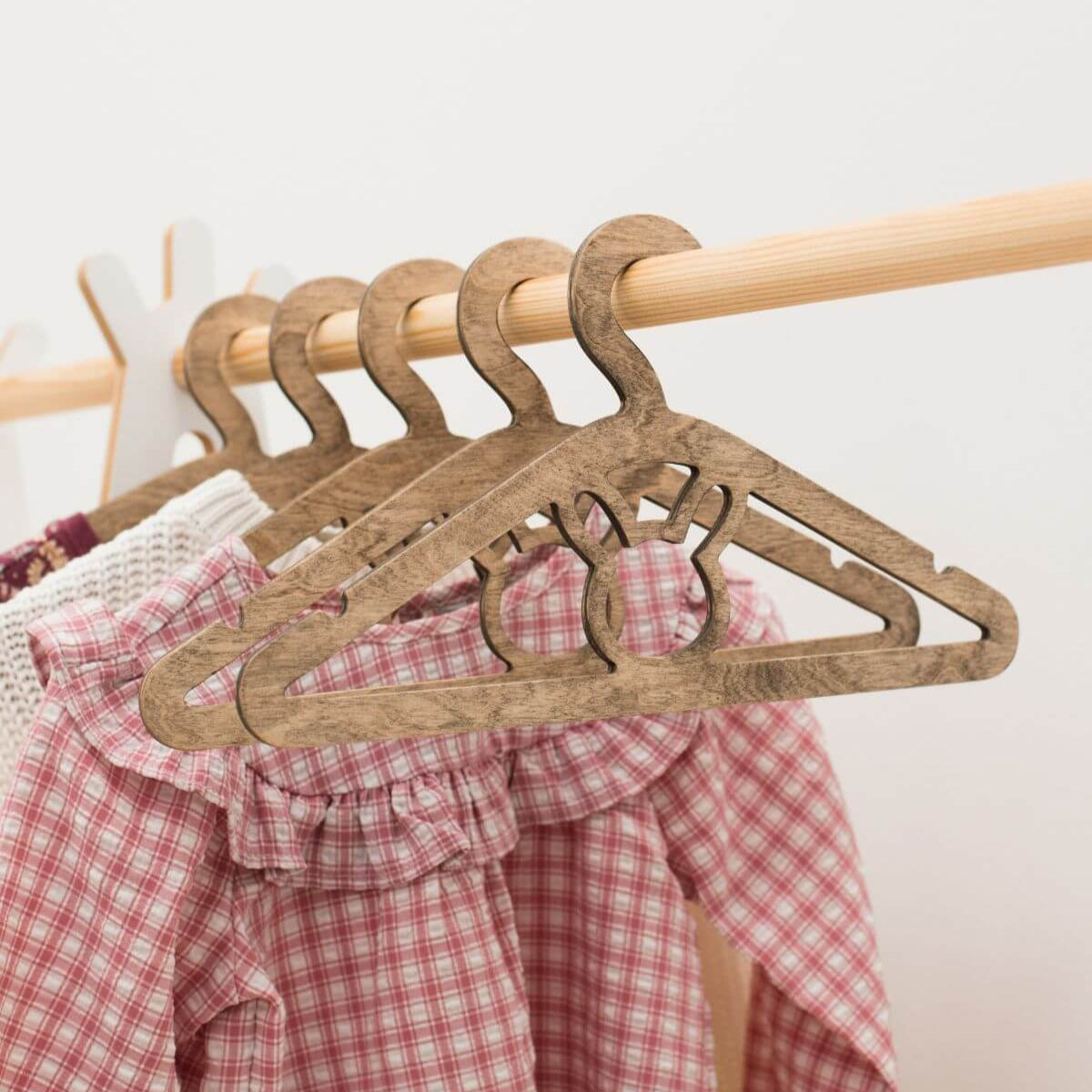 Pack of 10 Kid's Wooden Hangers